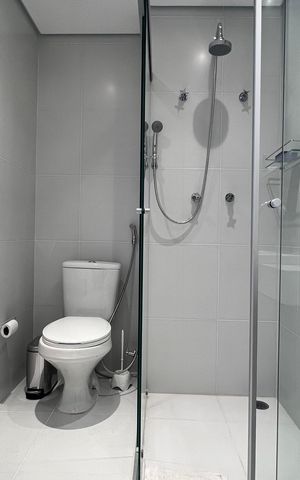 Studio à venda com 26m², 1 quarto e sem vaga Studio à venda com 26m², 1 quarto e sem vagaBanheiro