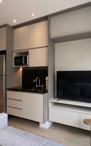 Studio à venda com 26m², 1 quarto e sem vaga Studio à venda com 26m², 1 quarto e sem vagaSala