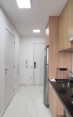 Studio à venda com 26m², 1 quarto e sem vaga Studio à venda com 26m², 1 quarto e sem vagaCozinha