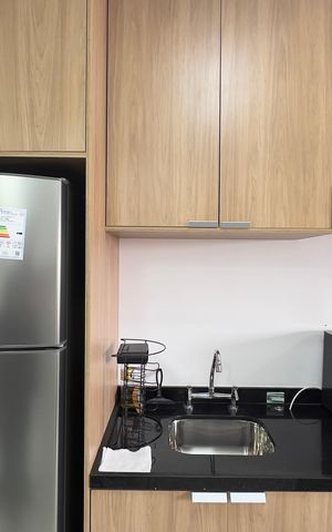 Studio à venda com 26m², 1 quarto e sem vaga Studio à venda com 26m², 1 quarto e sem vagaCozinha
