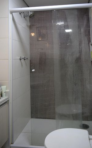 Apartamento para alugar com 75m², 1 quarto e 2 vagasBanheiro da Suíte