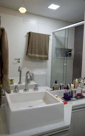 Apartamento para alugar com 75m², 1 quarto e 2 vagasBanheiro da Suíte
