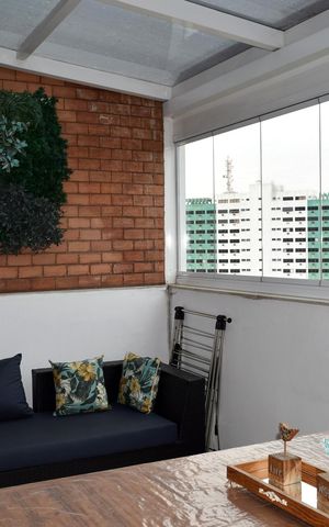 Apartamento para alugar com 75m², 1 quarto e 2 vagasÁrea Gourmet