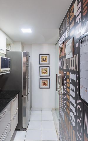 Apartamento à venda com 62m², 2 quartos e 1 vagaCozinha e Área de Serviço
