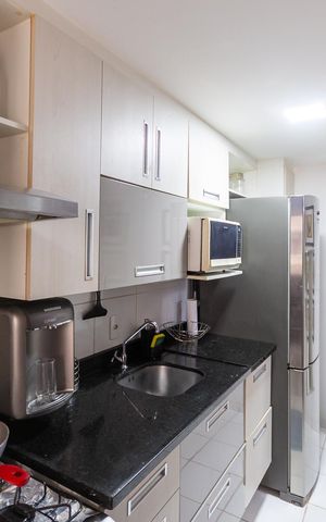 Apartamento à venda com 62m², 2 quartos e 1 vagaCozinha e Área de Serviço