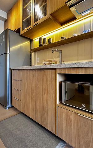 Studio à venda com 26m², 1 quarto e sem vaga Studio à venda com 26m², 1 quarto e sem vagaCozinha