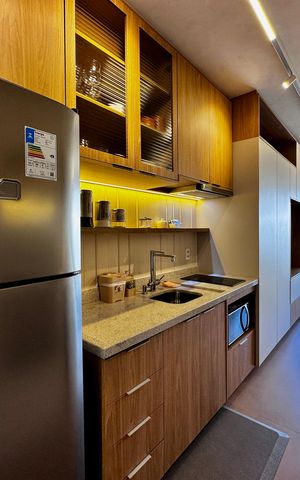 Studio à venda com 26m², 1 quarto e sem vaga Studio à venda com 26m², 1 quarto e sem vagaCozinha