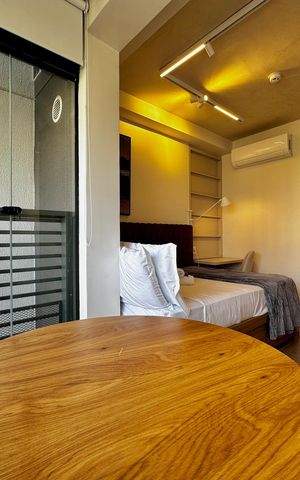 Studio à venda com 26m², 1 quarto e sem vaga Studio à venda com 26m², 1 quarto e sem vagaVaranda/ Studio/Quarto