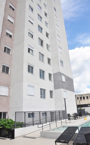 Apartamento à venda com 38m², 2 quartos e 2 vagasFachada do bloco