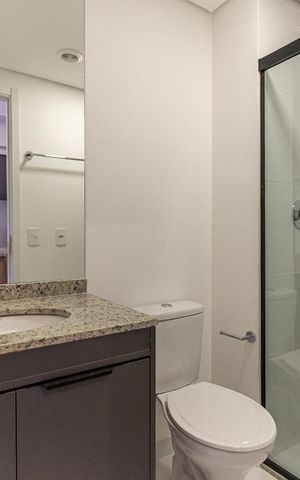 Studio à venda com 24m², 1 quarto e sem vaga Studio à venda com 24m², 1 quarto e sem vagaBanheiro