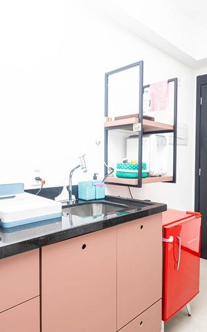 Studio para alugar com 27m², 1 quarto e sem vaga Studio para alugar com 27m², 1 quarto e sem vagaCozinha