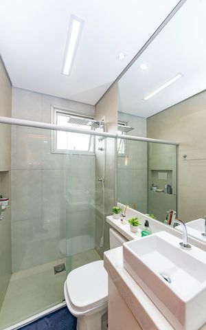 Apartamento à venda com 66m², 2 quartos e 1 vagaBanheiro Social