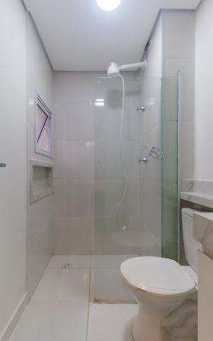 Studio para alugar com 38m², 1 quarto e sem vaga Studio para alugar com 38m², 1 quarto e sem vagaBanheiro