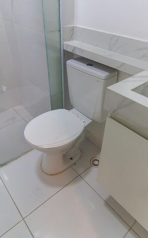 Studio para alugar com 38m², 1 quarto e sem vaga Studio para alugar com 38m², 1 quarto e sem vagaBanheiro