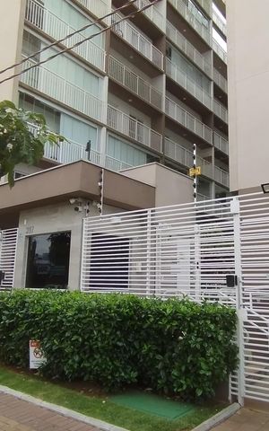 Apartamento à venda com 31m², 1 quarto e sem vaga Apartamento à venda com 31m², 1 quarto e sem vagaFachada+Placa