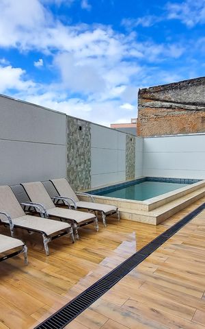Studio à venda com 31m², 1 quarto e sem vaga Studio à venda com 31m², 1 quarto e sem vagaÁrea comum - Churrasqueira