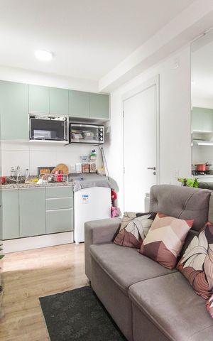 Apartamento à venda com 32m², 2 quartos e sem vaga Apartamento à venda com 32m², 2 quartos e sem vagaSala