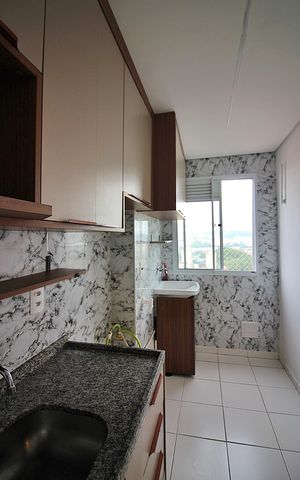 Apartamento para alugar com 42m², 2 quartos e 1 vagaCozinha e Área de Serviço