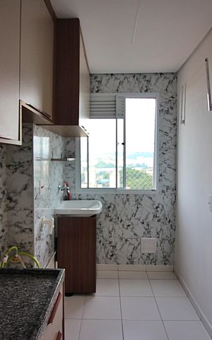 Apartamento para alugar com 42m², 2 quartos e 1 vagaCozinha e Área de Serviço