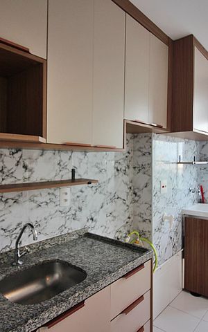 Apartamento para alugar com 42m², 2 quartos e 1 vagaCozinha e Área de Serviço