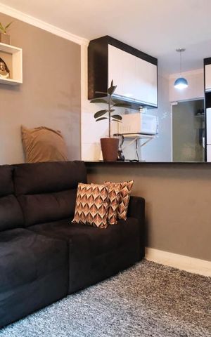 Casa de condomínio para alugar com 57m², 2 quartos e 1 vagaSala/Cozinha