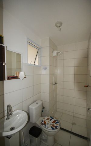 Apartamento para alugar com 55m², 2 quartos e 1 vaga Apartamento para alugar com 55m², 2 quartos e 1 vagaBanheiro Social