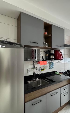 Apartamento à venda com 50m², 2 quartos e 1 vaga Apartamento à venda com 50m², 2 quartos e 1 vagaCozinha e Área de Serviço