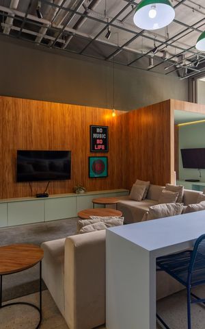 Studio para alugar com 27m², 1 quarto e sem vaga Studio para alugar com 27m², 1 quarto e sem vagaÁrea comum - Coworking