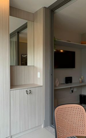 Studio à venda com 28m², 1 quarto e sem vaga Studio à venda com 28m², 1 quarto e sem vagaVaranda