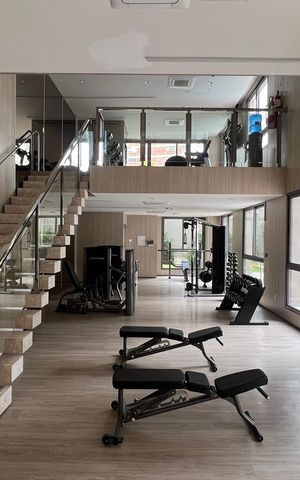 Studio à venda com 28m², 1 quarto e sem vaga Studio à venda com 28m², 1 quarto e sem vagaAcademia