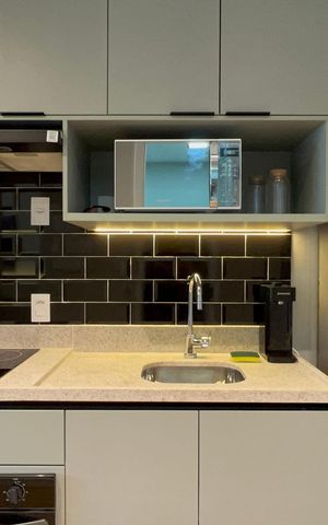 Studio à venda com 28m², 1 quarto e sem vaga Studio à venda com 28m², 1 quarto e sem vagaCozinha