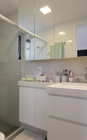 Apartamento para alugar com 60m², 1 quarto e 1 vagaBanheiro da Suíte