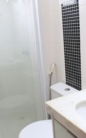 Apartamento à venda com 76m², 3 quartos e 1 vagaBanheiro da Suíte