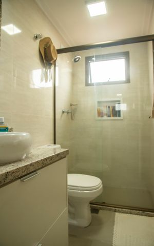 Apartamento à venda com 91m², 3 quartos e 2 vagasBanheiro da Suíte