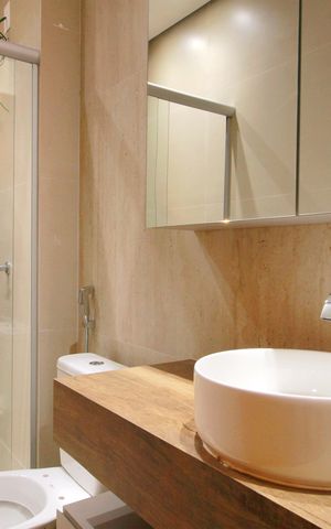 Apartamento à venda com 87m², 2 quartos e 2 vagasBanheiro da Suíte