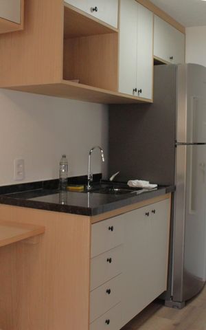 Studio à venda com 26m², 1 quarto e sem vagaCozinha