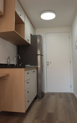 Studio à venda com 26m², 1 quarto e sem vagaCozinha