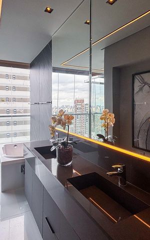 Apartamento à venda com 94m², 1 quarto e 1 vaga Apartamento à venda com 94m², 1 quarto e 1 vagaBanheiro da Suíte
