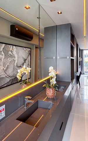 Apartamento à venda com 94m², 1 quarto e 1 vaga Apartamento à venda com 94m², 1 quarto e 1 vagaBanheiro da Suíte