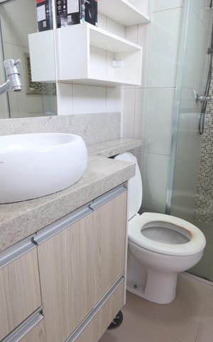 Apartamento para alugar com 86m², 3 quartos e 2 vagasBanheiro da Suíte