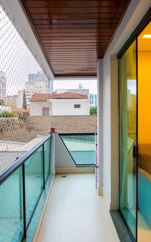 Apartamento à venda com 142m², 3 quartos e 2 vagas Apartamento à venda com 142m², 3 quartos e 2 vagasVaranda da sala/quarto 1