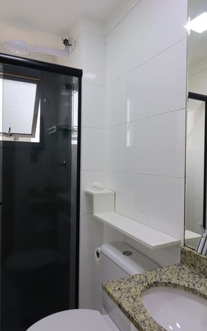 Apartamento à venda com 58m², 2 quartos e 1 vagaBanheiro Social