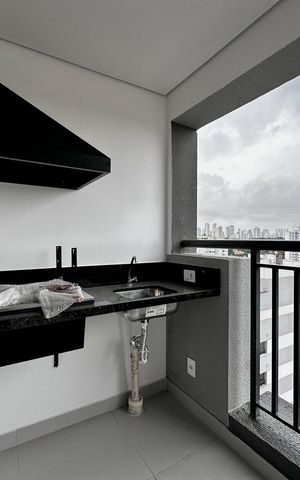 Apartamento à venda com 51m², 1 quarto e 1 vagaVaranda