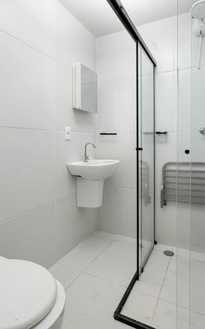 Studio à venda com 38m², 1 quarto e sem vaga Studio à venda com 38m², 1 quarto e sem vagaBanheiro
