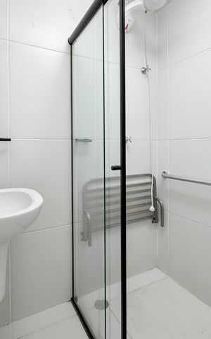Studio à venda com 38m², 1 quarto e sem vaga Studio à venda com 38m², 1 quarto e sem vagaBanheiro