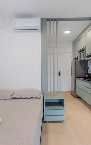 Studio à venda com 26m², 1 quarto e sem vagaStudio