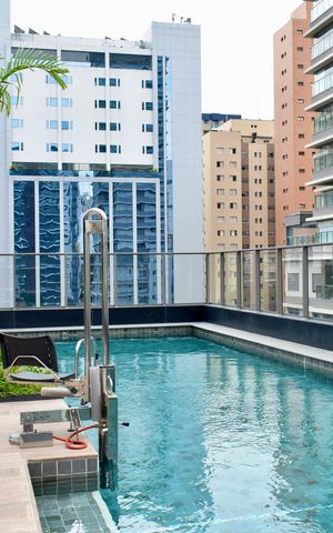 Studio à venda com 27m², 0 quarto e sem vaga Studio à venda com 27m², 0 quarto e sem vagaÁrea comum - Piscina