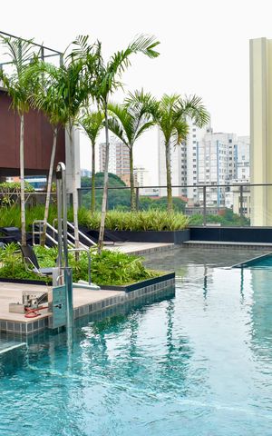 Studio para alugar com 27m², 1 quarto e sem vaga Studio para alugar com 27m², 1 quarto e sem vagaÁrea comum - Piscina