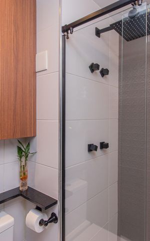 Studio para alugar com 24m², 1 quarto e sem vaga Studio para alugar com 24m², 1 quarto e sem vagaBanheiro