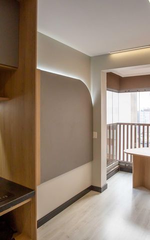 Studio para alugar com 33m², 1 quarto e sem vagaSala/Cozinha